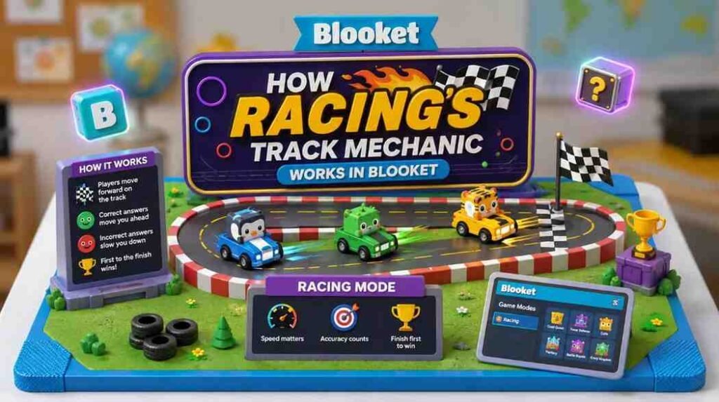 How Racing's Track Mechanic Works in Blooket