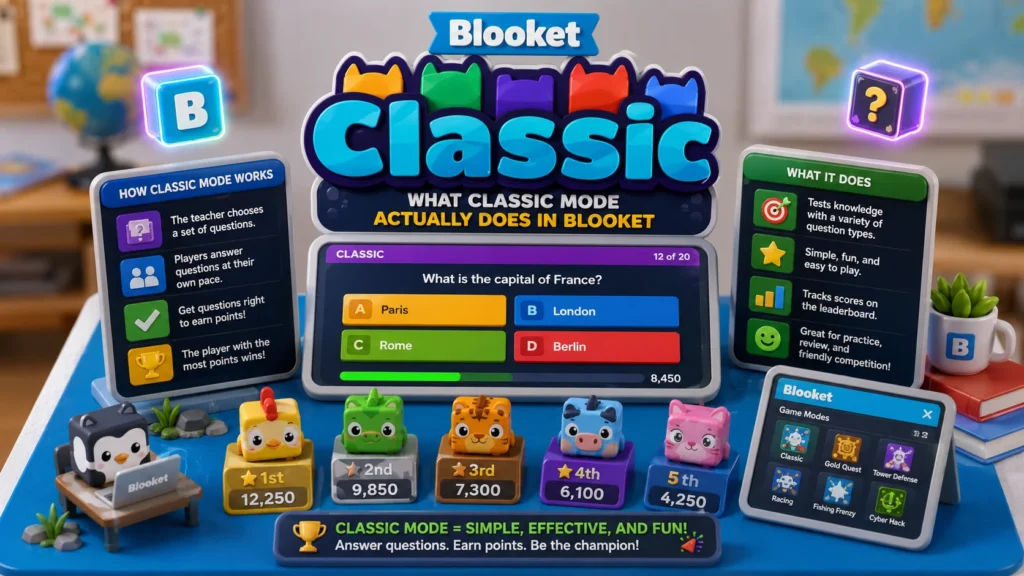 What Classic Mode Actually Does in Blooket